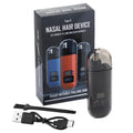 Portable USB‑C Rechargeable Nose & Ear Hair Trimmer — Compact 3‑in‑1 Facial Groomer for Men & Women, Detachable Washable Head, LED Display